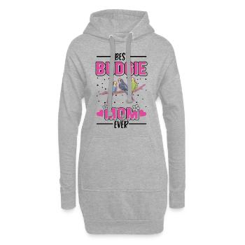 Perruche Mama Welli Perruche - Sweat-shirt à capuche long Femme - gris chiné - Devant