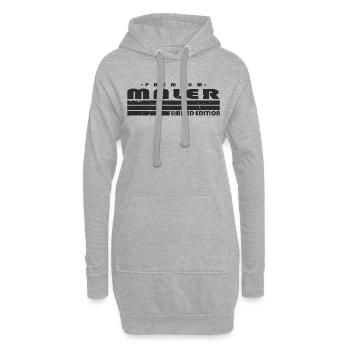 Maler Limited Edition Lustiges Lackierer - Hoodie-Kleid - Grau meliert - Vorne