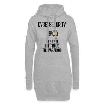Cybersécurité - Informaticiens en sécurité des TI - Sweat-shirt à capuche long Femme - gris chiné - Devant