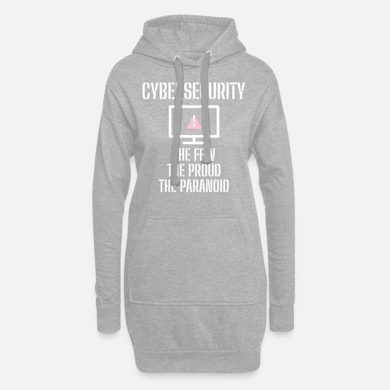 Cybersecurity - IT Security Computer Scientists - Hoodie Dress - heather grey