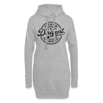 Dirigent Original Lustiges Dirigenten - Hoodie-Kleid - Grau meliert - Vorne
