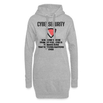 Cybersecurity - IT Security Computer Scientists - Hoodie Dress - heather grey - Front