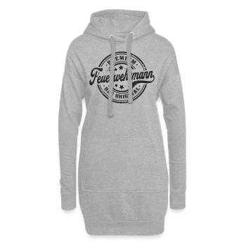 Feuerwehrmann Original Vintage Feuerwehr - Hoodie-Kleid - Grau meliert - Vorne