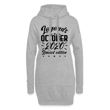 LEGENDEN WERDEN IM HERBST-2020-JUBILÄUMSGESCHENK GEBOREN - Hoodie-Kleid - Grau meliert - Vorne