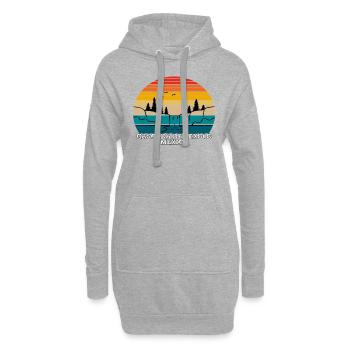 Cascada de Texolo Mexico - Hoodie-Kleid - Grau meliert - Vorne