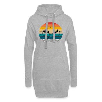 Cloudcap Falls United States - Hoodie-Kleid - Grau meliert - Vorne