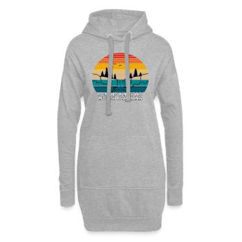 Connestee Falls Caroline du Nord - Sweat-shirt à capuche long Femme - gris chiné - Devant