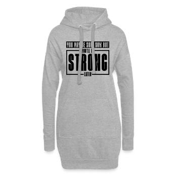 Kickboxing You May Be Sore Kickboxer Fight Boxing - Hoodie-Kleid - Grau meliert - Vorne