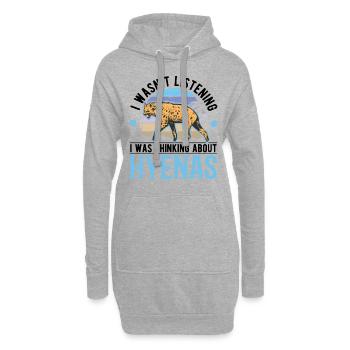 Hyäne Geschenk Erdwolf Hyena - Hoodie-Kleid - Grau meliert - Vorne