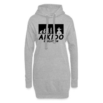 Aikido Evolution Fighter Martial Arts Samurai Judo - Hoodie-Kleid - Grau meliert - Vorne
