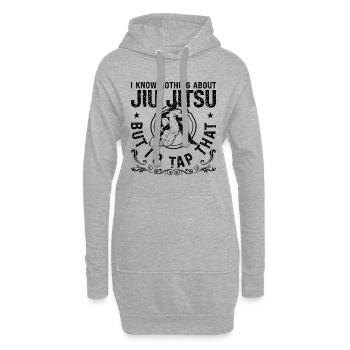 I Know Nothing Jiu Jitsu Combat Fighting Fighter - Hoodie-Kleid - Grau meliert - Vorne