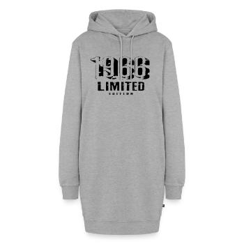 56. Geburtstag Limited Edition 1966 56 Jahre - Hoodie-Kleid - Grau meliert - Vorne