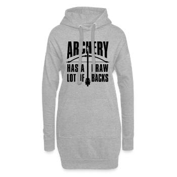 Le tir à l’arc a beaucoup de flèche de cible Tir Archer Archer - Sweat-shirt à capuche long Femme - gris chiné - Devant