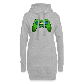Videospiel Controller Zocker Gamer Gaming Stream - Hoodie-Kleid - Grau meliert - Vorne