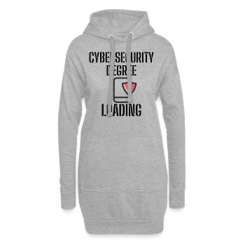 Cybersecurity - IT-Sicherheit Informatiker - Hoodie-Kleid - Grau meliert - Vorne
