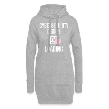 Cybersecurity - IT-Sicherheit Informatiker - Hoodie-Kleid - Grau meliert - Vorne