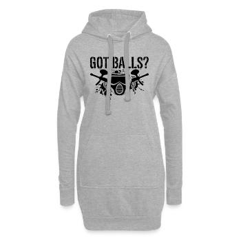 Got Balls Paintball Pistolet à air comprimé Sport Joueur de paintball - Sweat-shirt à capuche long Femme - gris chiné - Devant