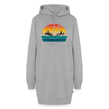 Pyrite Falls Canada - Sweat-shirt à capuche long Femme - gris chiné - Devant