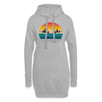 Raymondskill Falls Pennsylvania - Hoodie-Kleid - Grau meliert - Vorne