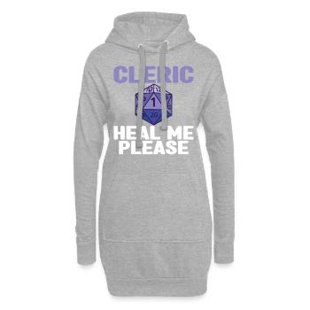 Pen and Paper Für RPG Gaming Vater - Hoodie-Kleid - Grau meliert - Vorne