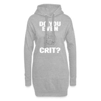 Pen and Paper Für RPG Gaming Vater - Hoodie-Kleid - Grau meliert - Vorne