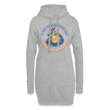 Stylo et papier pour RPG Gaming Father - Sweat-shirt à capuche long Femme - gris chiné - Devant