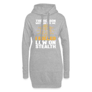 Pen and Paper Für RPG Gaming Vater - Hoodie-Kleid - Grau meliert - Vorne