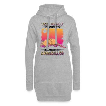 Cadeau de tatou Maître à l’omet - Sweat-shirt à capuche long Femme - gris chiné - Devant
