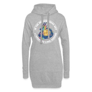 Pen and Paper for RPG Gaming Father - Hoodie Dress - heather grey - Front