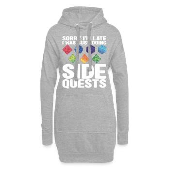 Pen and Paper Für RPG Gaming Vater - Hoodie-Kleid - Grau meliert - Vorne