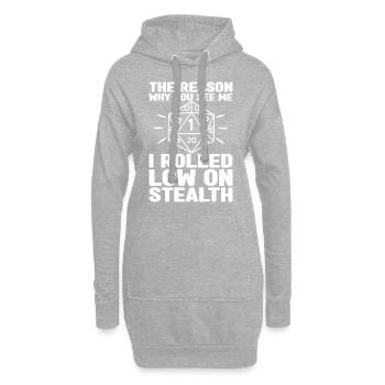 Pen and Paper Für RPG Gaming Vater - Hoodie-Kleid - Grau meliert - Vorne