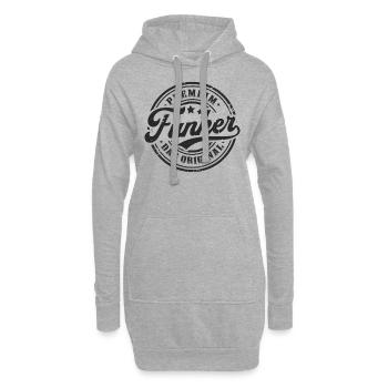 Amateurfunk Original Retro Funker Amateurfunker - Hoodie-Kleid - Grau meliert - Vorne