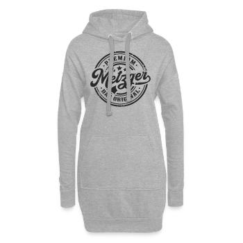 Metzger Original Metzgerei Lustiges Fleischer - Hoodie-Kleid - Grau meliert - Vorne