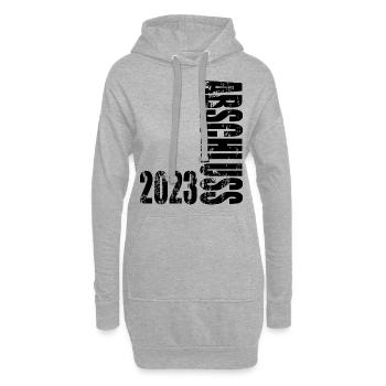 Abschluss 2023 - Hoodie-Kleid - Grau meliert - Vorne