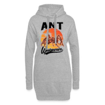 Fourmis Whisperer Fourmilière Fourmi Whisperer - Sweat-shirt à capuche long Femme - gris chiné - Devant