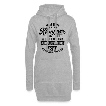 Klempner Urlaub Lustiges Anlagenmechaniker - Hoodie-Kleid - Grau meliert - Vorne