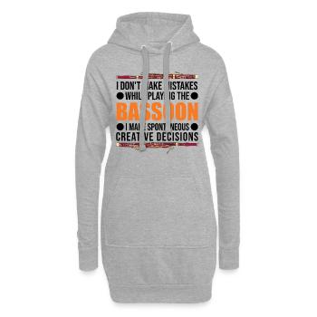 Fagott Creative Decisions Fagottist Fagottspieler - Hoodie-Kleid - Grau meliert - Vorne