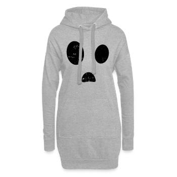 Geister Kostüm Halloween Geist - Hoodie-Kleid - Grau meliert - Vorne
