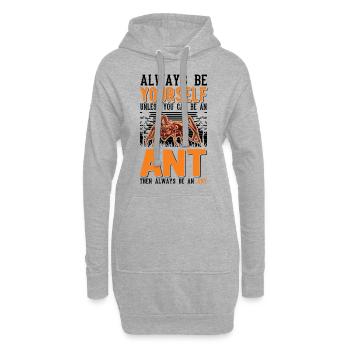 Ameisen Ameisenfarm Ameisenhaufen Feuerameisen - Hoodie-Kleid - Grau meliert - Vorne