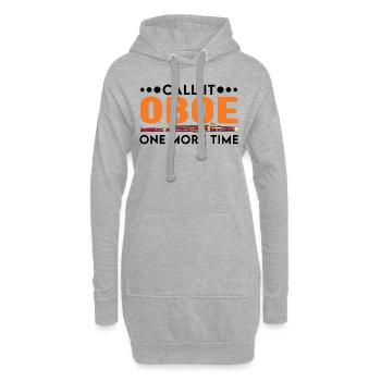 Appelez-le hautbois une fois de plus Basson Bassoniste - Sweat-shirt à capuche long Femme - gris chiné - Devant