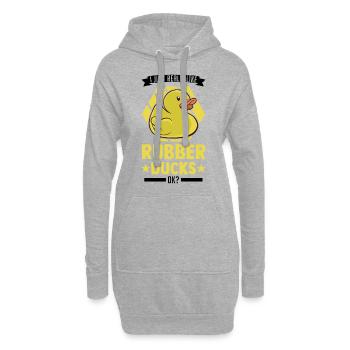 J’aime vraiment Rubber Ducks Rubber Duck - Sweat-shirt à capuche long Femme - gris chiné - Devant
