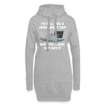 Cybersecurity - IT-Sicherheit Informatiker - Hoodie-Kleid - Grau meliert - Vorne