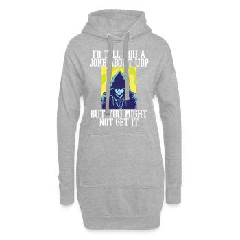 Cybersecurity - IT-Sicherheit Informatiker - Hoodie-Kleid - Grau meliert - Vorne