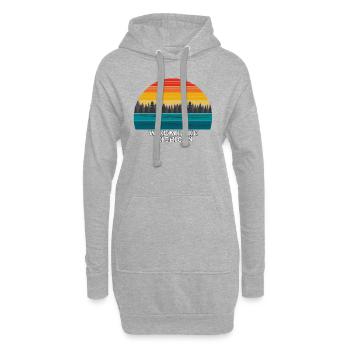 Lac Wixom Michigan - Sweat-shirt à capuche long Femme - gris chiné - Devant