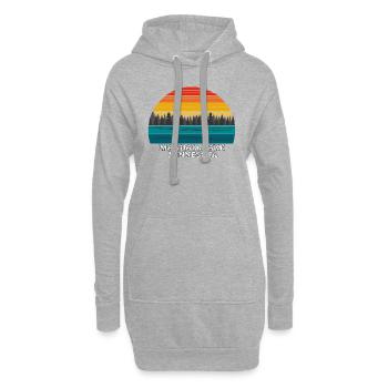 Lac Mandall Minnesota (États-Unis) - Sweat-shirt à capuche long Femme - gris chiné - Devant