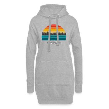 Pay Lake Minnesota - Hoodie-Kleid - Grau meliert - Vorne