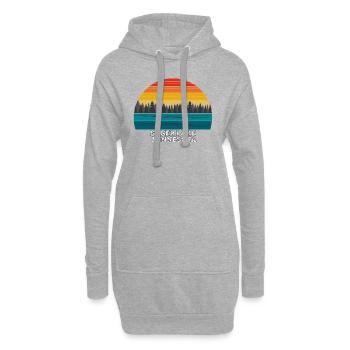 Lac Sager Minnesota (États-Unis) - Sweat-shirt à capuche long Femme - gris chiné - Devant