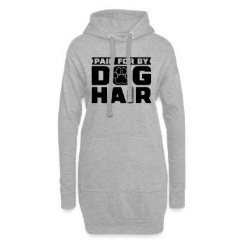 Payé par Pet Groomer Fourrure Animal Stylist Groomer - Sweat-shirt à capuche long Femme - gris chiné - Devant