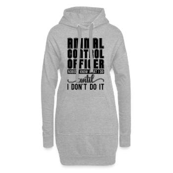 Animal Control Animal Officer Dog Catcher Officer - Hoodie-Kleid - Grau meliert - Vorne