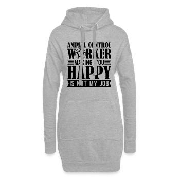 Animal Control Animal Officer Rescue Dog Officer - Sweat-shirt à capuche long Femme - gris chiné - Devant